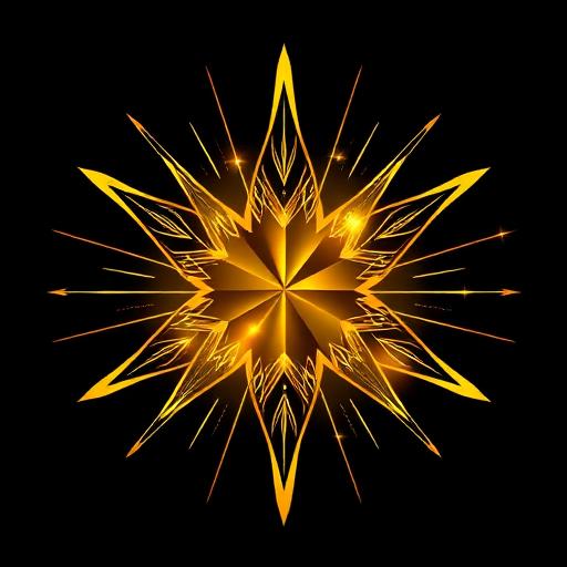 Ícone de avaliação profissional - estrela dourada vintage com brilho